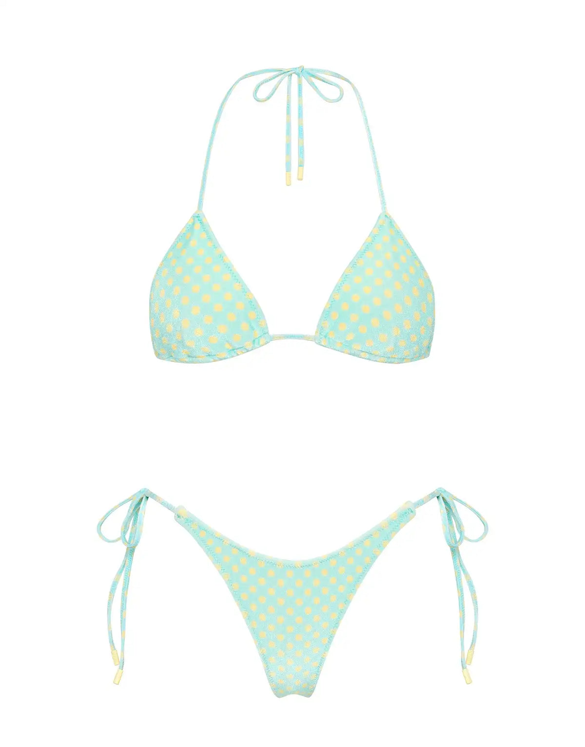VINCA - SUN SPRINKLE Polka Dot Triangle Bikini Set