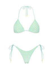 VINCA - SUN SPRINKLE Polka Dot Triangle Bikini Set