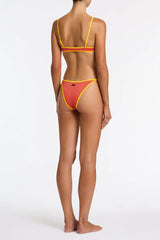 MIMA - RUBY RED SPARKLE Crop Bikini Set