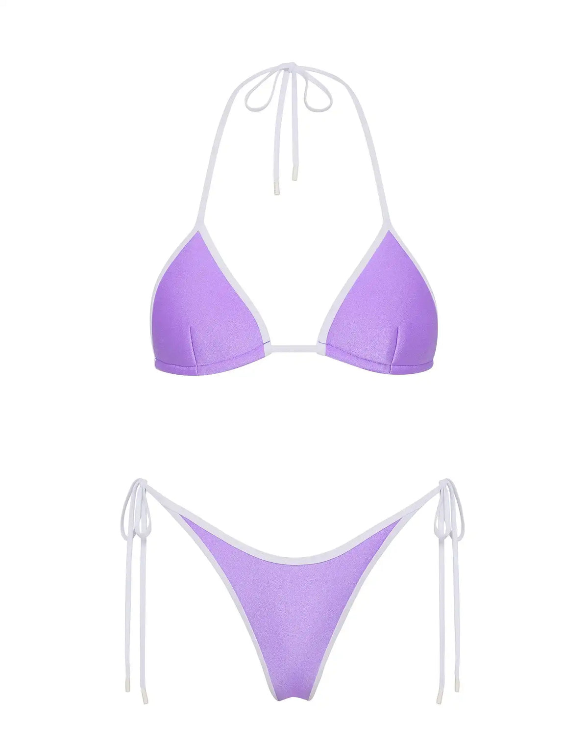 VINCA - GRAPE Neoprene Triangle Bikini Set