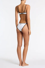 ESTE - PANDA WHITE Neoprene Scoop Crop Bikini Set