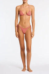 VINCA - PRON Red Gingham Triangle Bikini Set