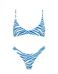 MAIA - ZEBRA SPLASH Scoop Bikini Set
