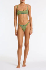 MIMA - INK CONFETTI Textured Crop Bikini Set