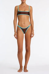 MIMA - CHOC MINT Neoprene Crop Bikini Set
