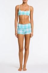 ELLI - BLUE BLOSS CHECK Short