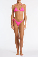 VINCA - POMEGRANATE Pink Triangle Bikini Set