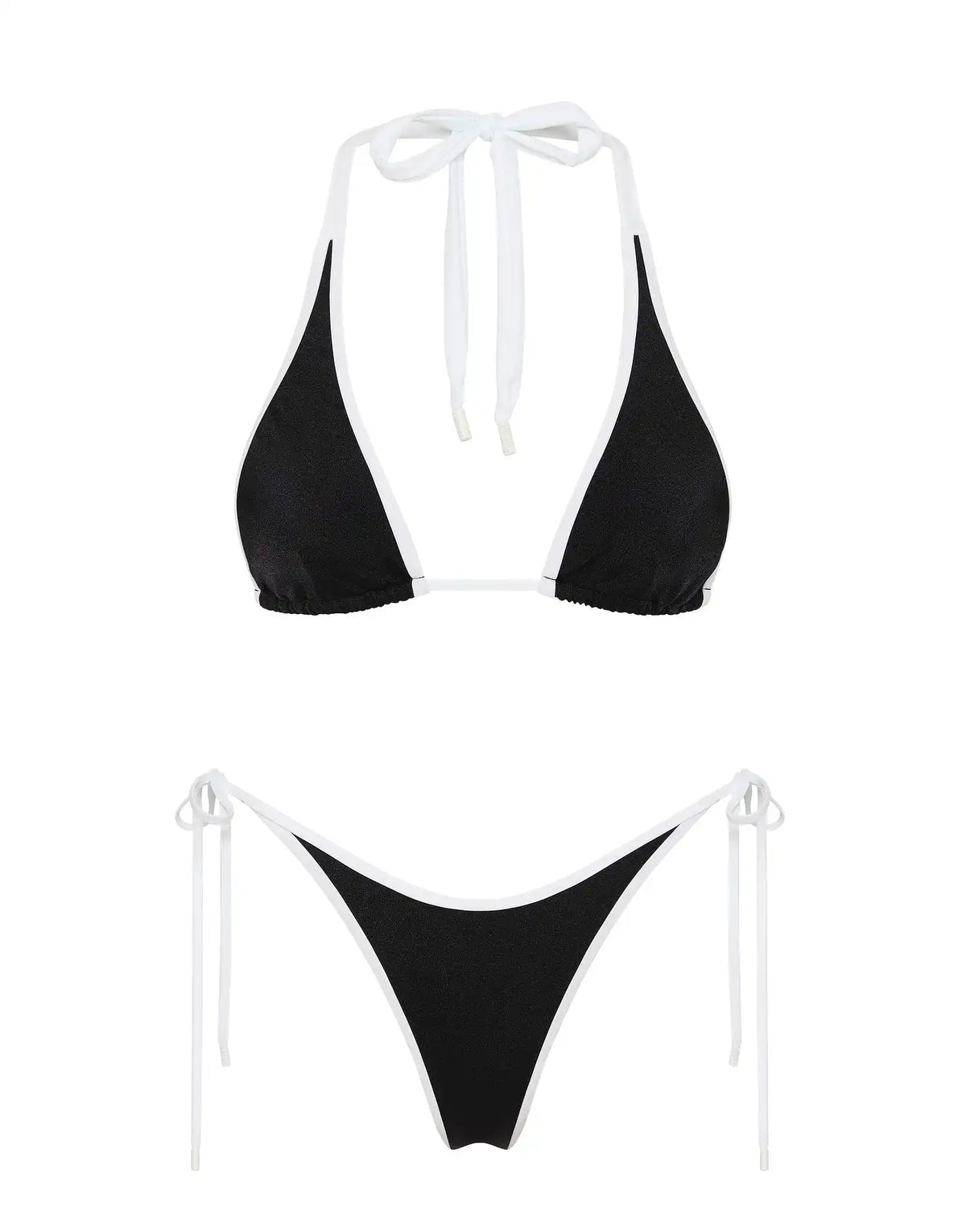 DARA -  JETT Black Triangle Bikini Set