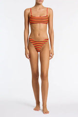 MICA - HORIZON STRIPE Scoop Bikini Set