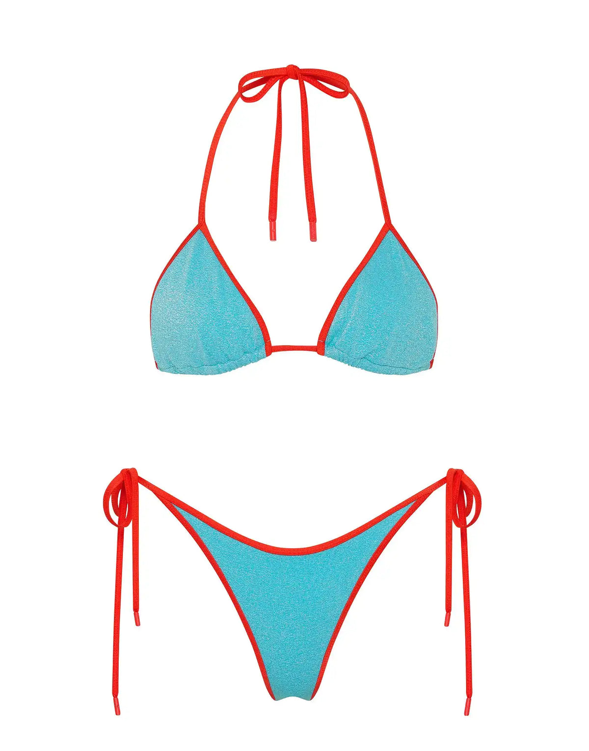VINCA - AZURE SPARKLE Triangle Bikini Set