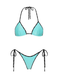 VINCA - ELECTRIC Neoprene Triangle Bikini Set