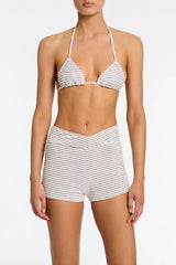 BOBBI - LUSAIL White Terry Towelling Short