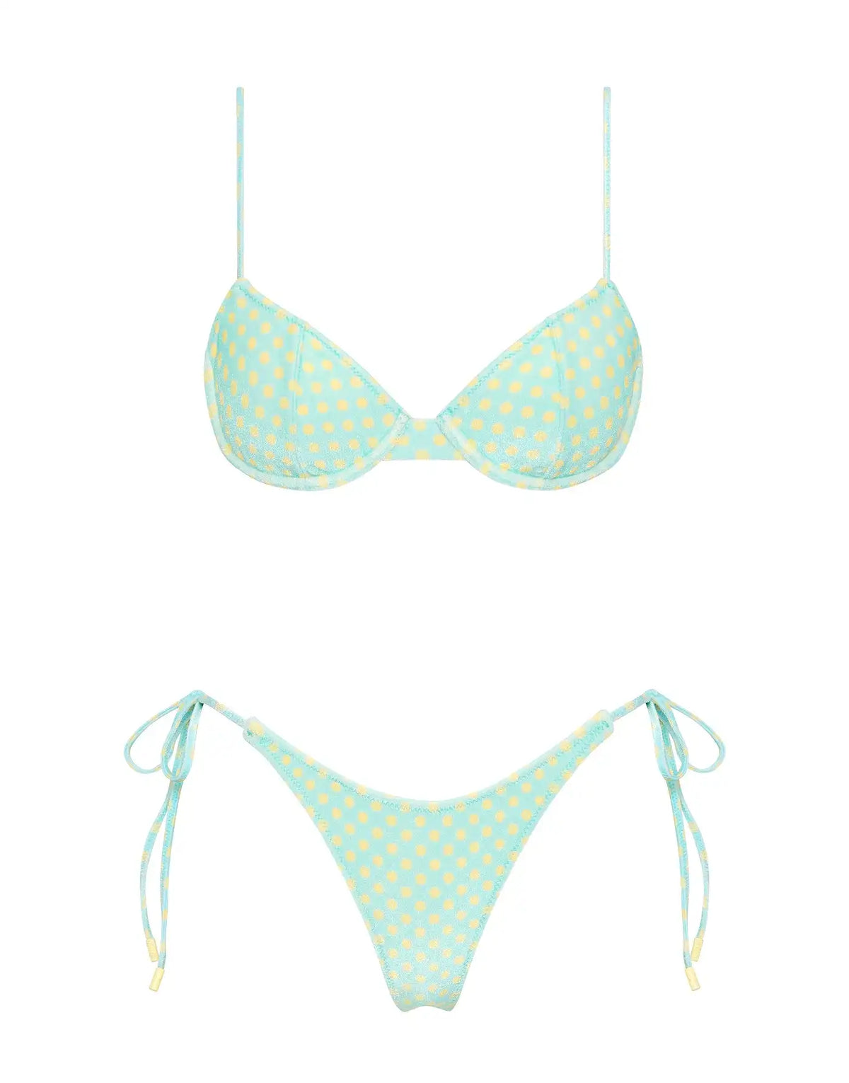 JARA - SUN SPRINKLE Polka Dot Balconette Bikini Set