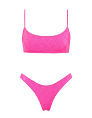 MICA - POMEGRANATE Pink Crop Bikini Set