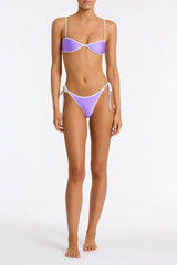 ESTE - GRAPE Neoprene Scoop Bikini Set