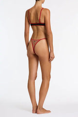 MIMA - SANGRIA CROCHET STRIPE Crop Bikini Set