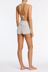 BOBBI - LUSAIL White Terry Towelling Short