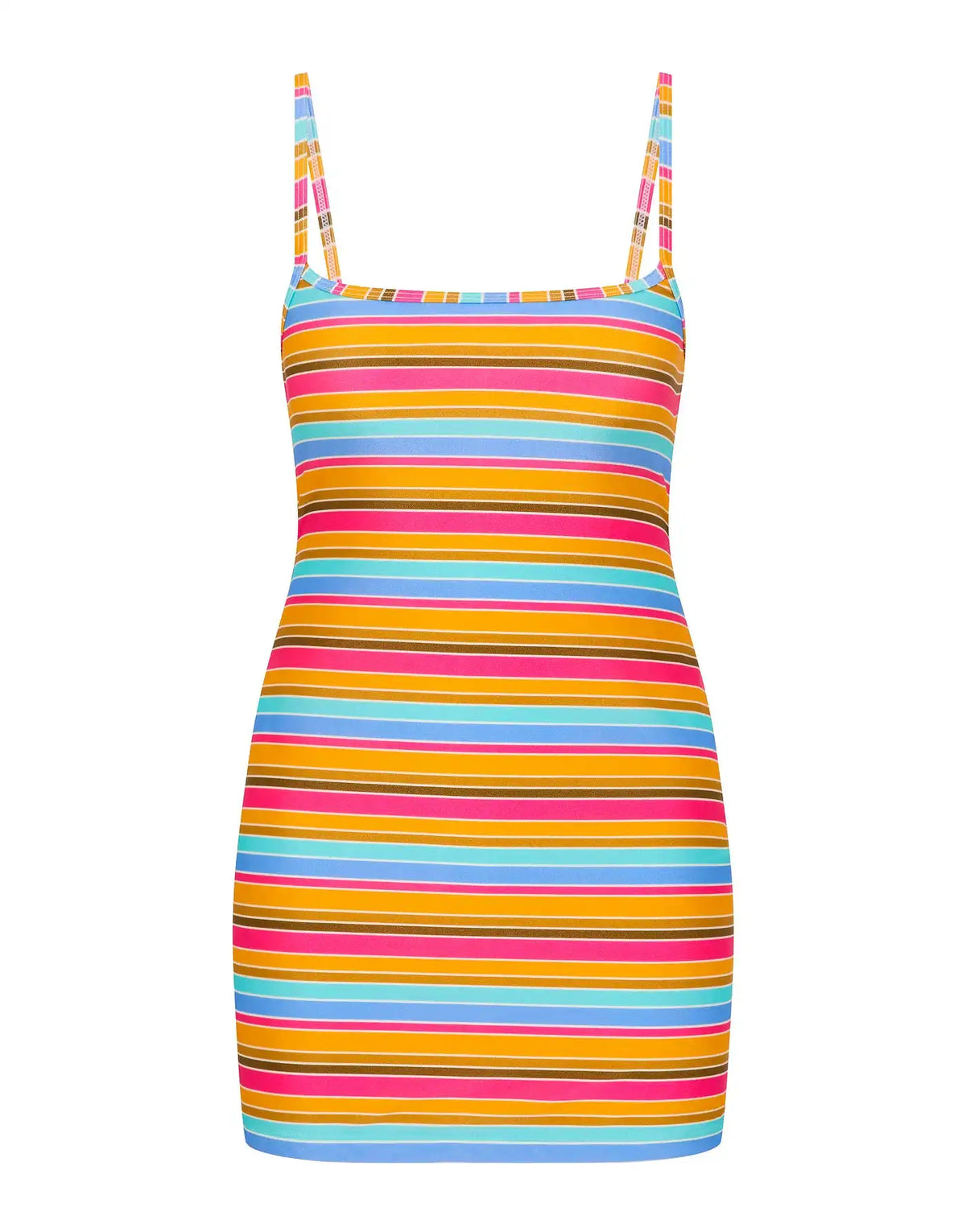 MINNI - MELON STRIPE Mini Dress