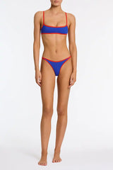 MIMA - SALA Blue Crop Bikini Set