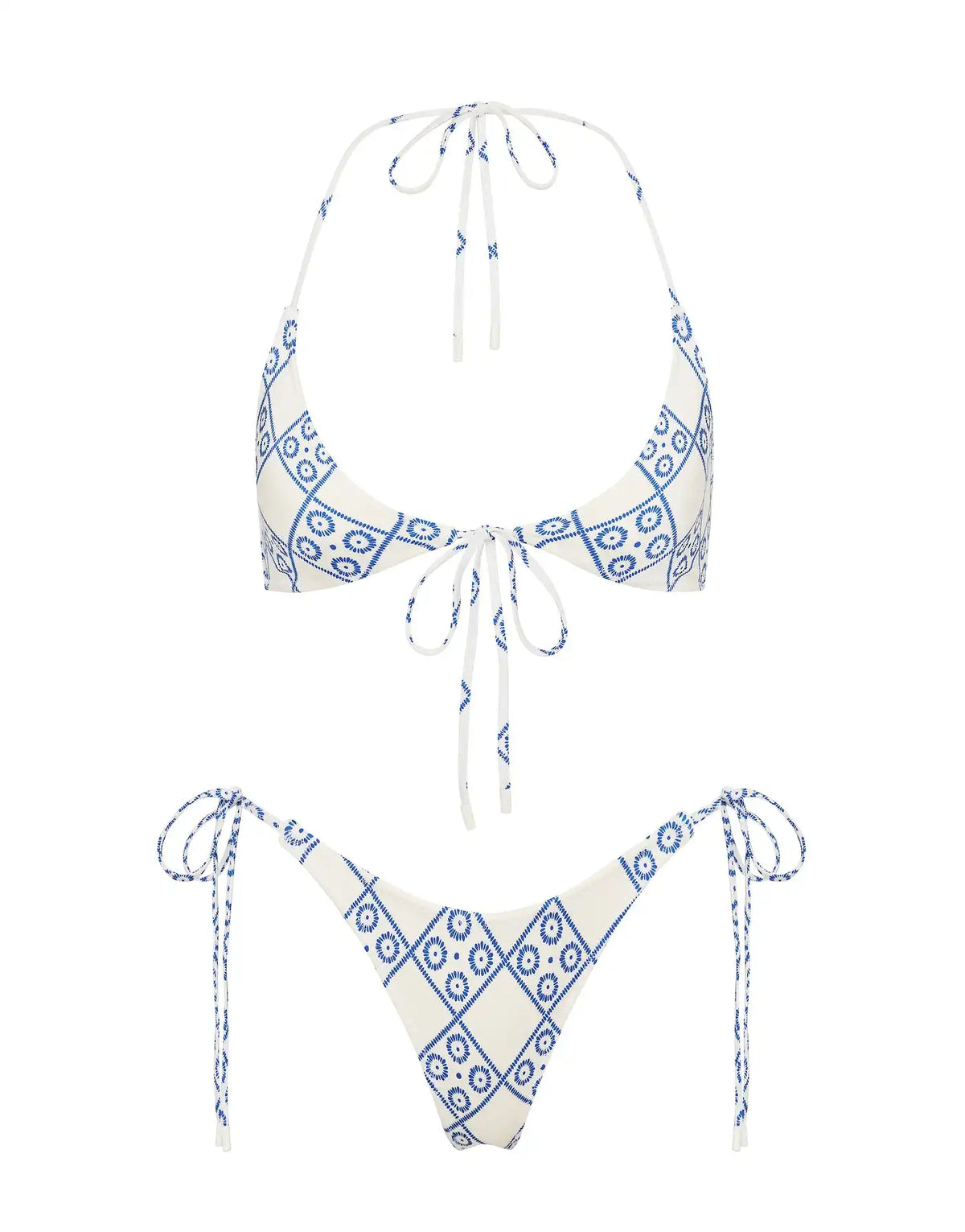 SOFI - INDIGO LACE Halter Bikini Set