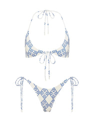 SOFI - INDIGO LACE Halter Bikini Set