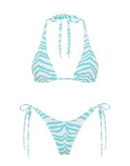 DARA - SKY ZEBRA SPLASH Triangle Bikini Set