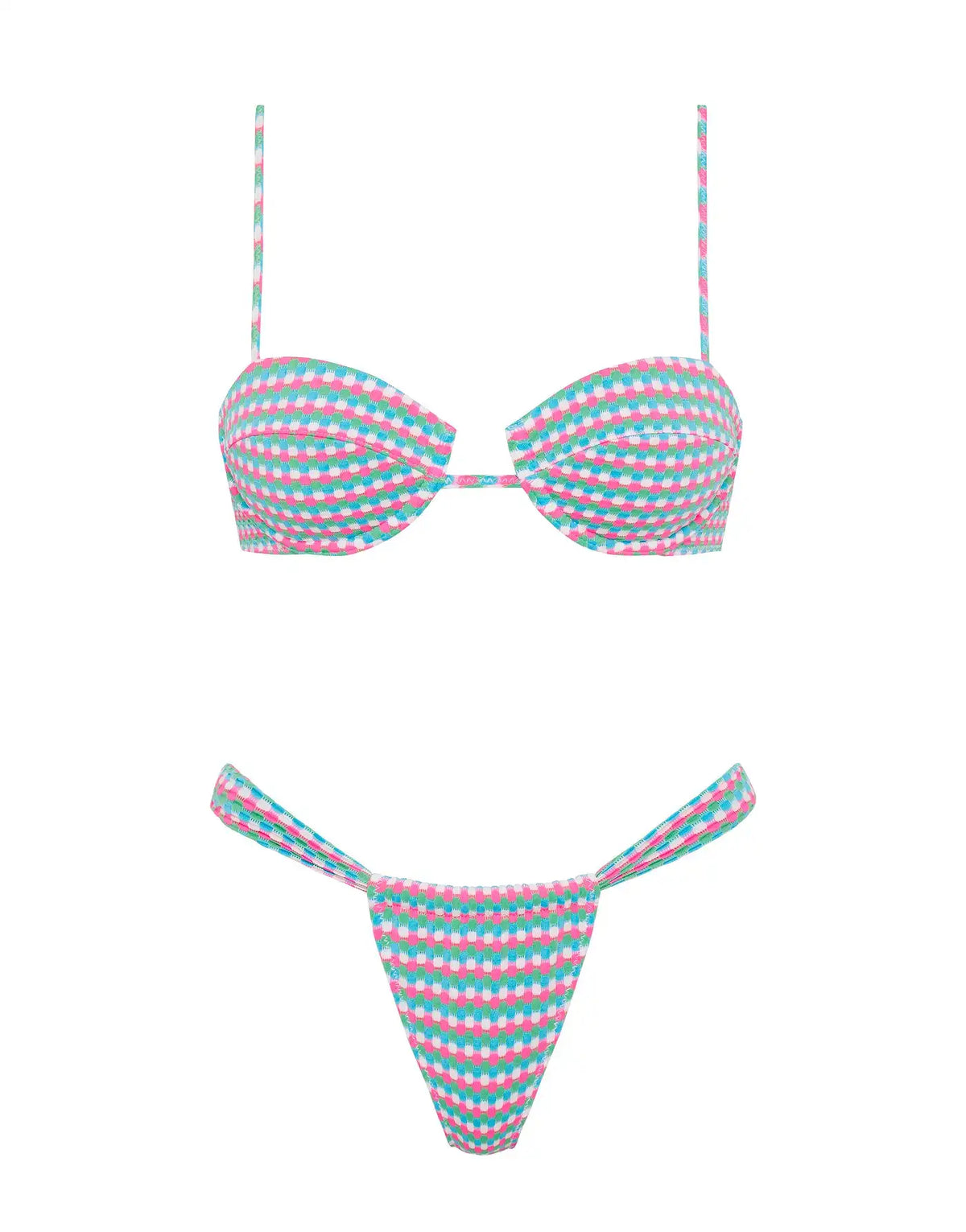 MALA - MULBERRY Textured Balconette Bikini Set