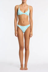 MAIA - SKY ZEBRA SPLASH Crop Bikini Set