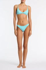 MAIA - SKY HIGH Blue Crop Bikini Set