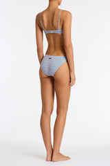 MICA - MULBERRY Textured Crop Bikini Set