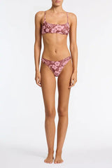MICA - TIRAMISU Floral Crop Bikini Set