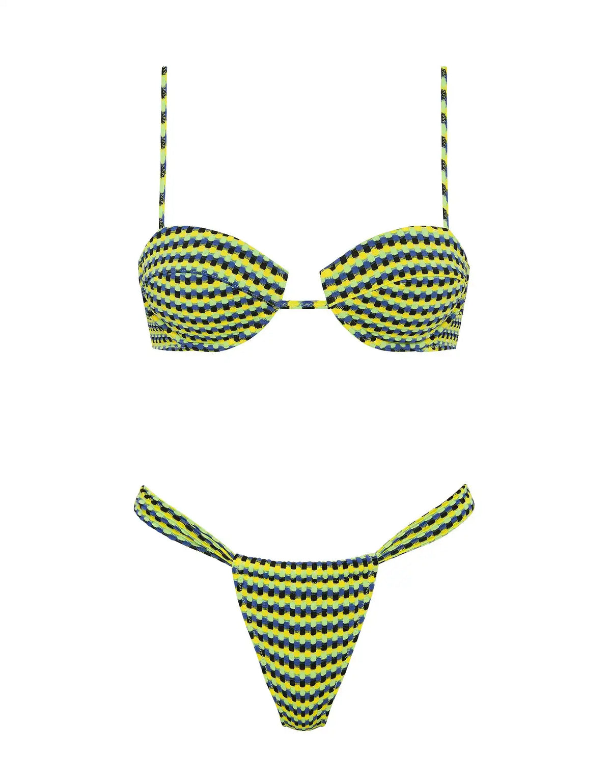 MALA - INK CONFETTI Textured Balconette Bikini Set