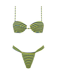 MALA - INK CONFETTI Textured Balconette Bikini Set