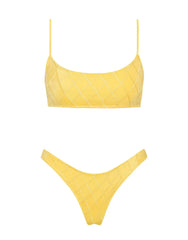MICA - BUTTER Yellow Crop Bikini Set