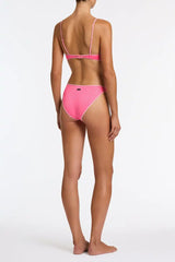 MAIA - PINK PUNCH SPARKLE Crop Bikini Set