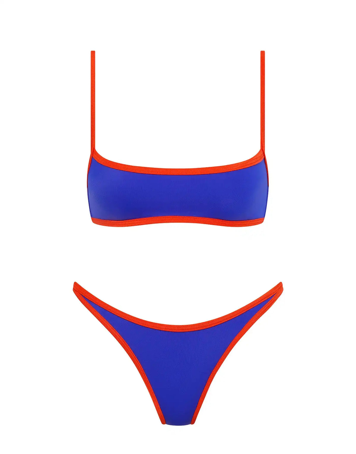 MIMA - SALA Blue Crop Bikini Set