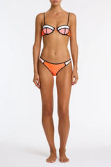 POPPY - PEACH SORBET Neoprene Balconette Bikini Set