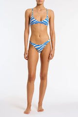 MAIA - ZEBRA SPLASH Scoop Bikini Set