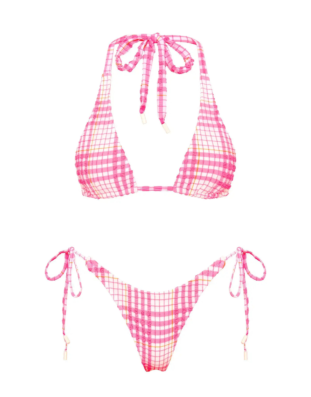 DARA - PETALI Pink Triangle Bikini Set