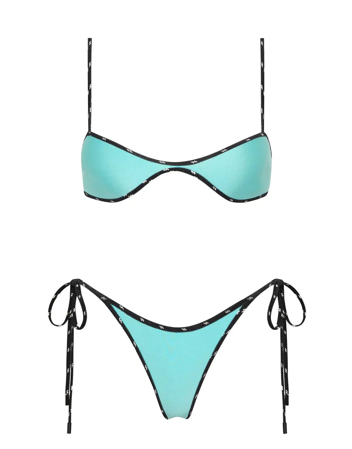 ESTE - ELECTRIC Neoprene Scoop Bikini Set