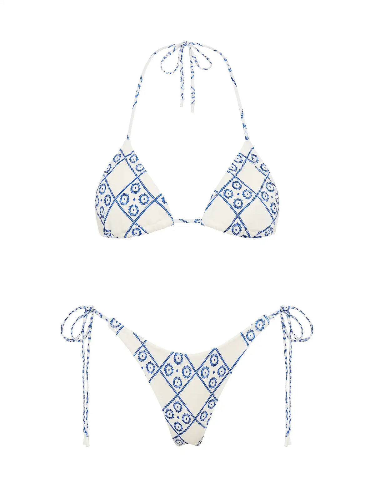 VINCA - INDIGO LACE Triangle Bikini Set