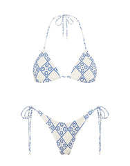 VINCA - INDIGO LACE Triangle Bikini Set