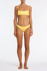 MICA - BUTTER Yellow Crop Bikini Set