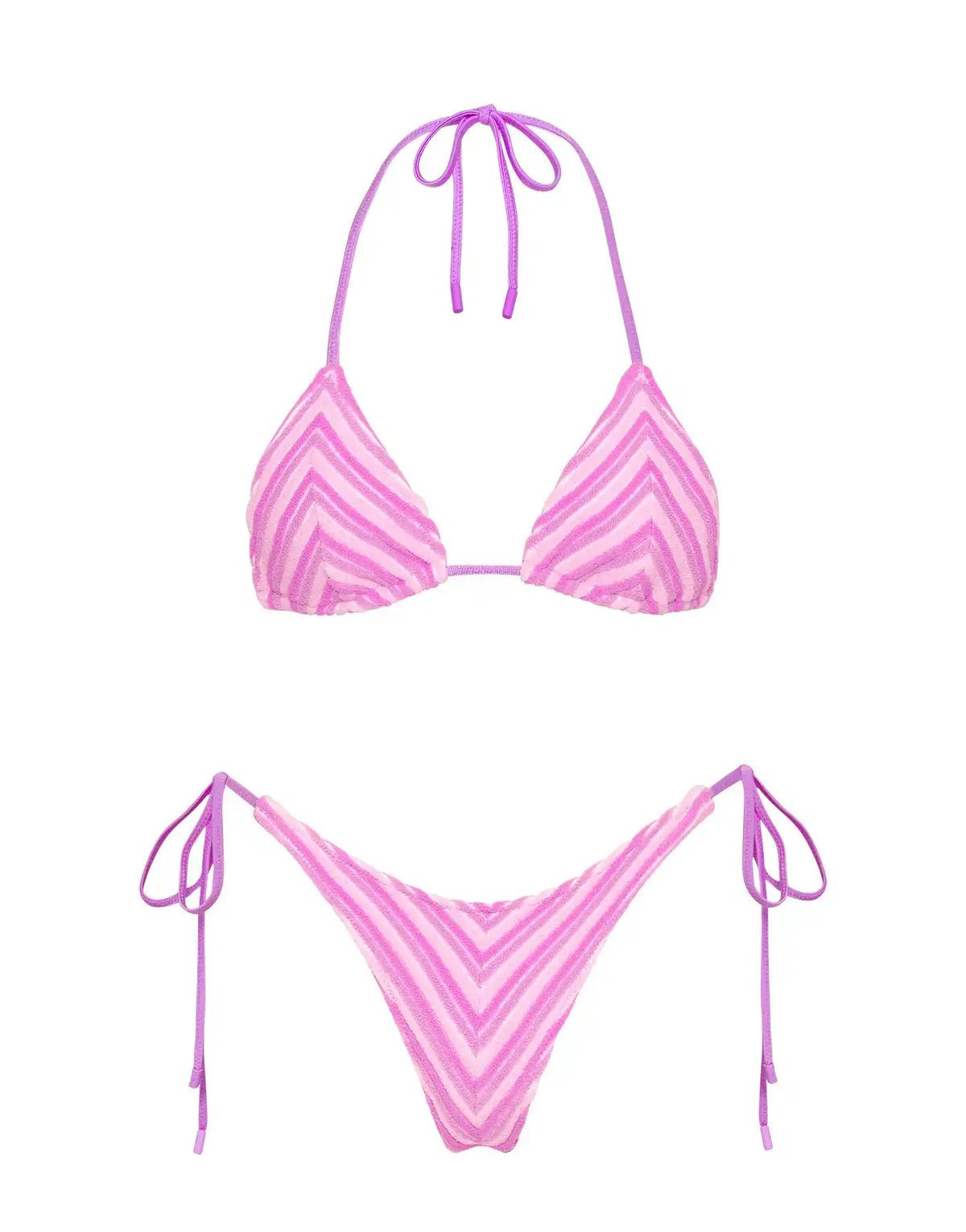 VINCA - LOTUS Terry Towelling Triangle Bikini Set
