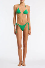 VINCA - HUBE Green Terry Towelling Triangle Bikini Set
