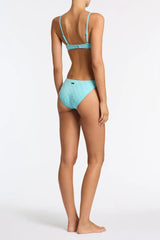 MAIA - SKY HIGH Blue Crop Bikini Set