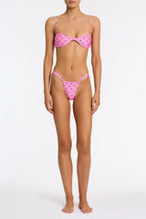 STELL - CASSI Pink Heart Scoop Bikini Set