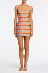 MINNI - MELON STRIPE Mini Dress