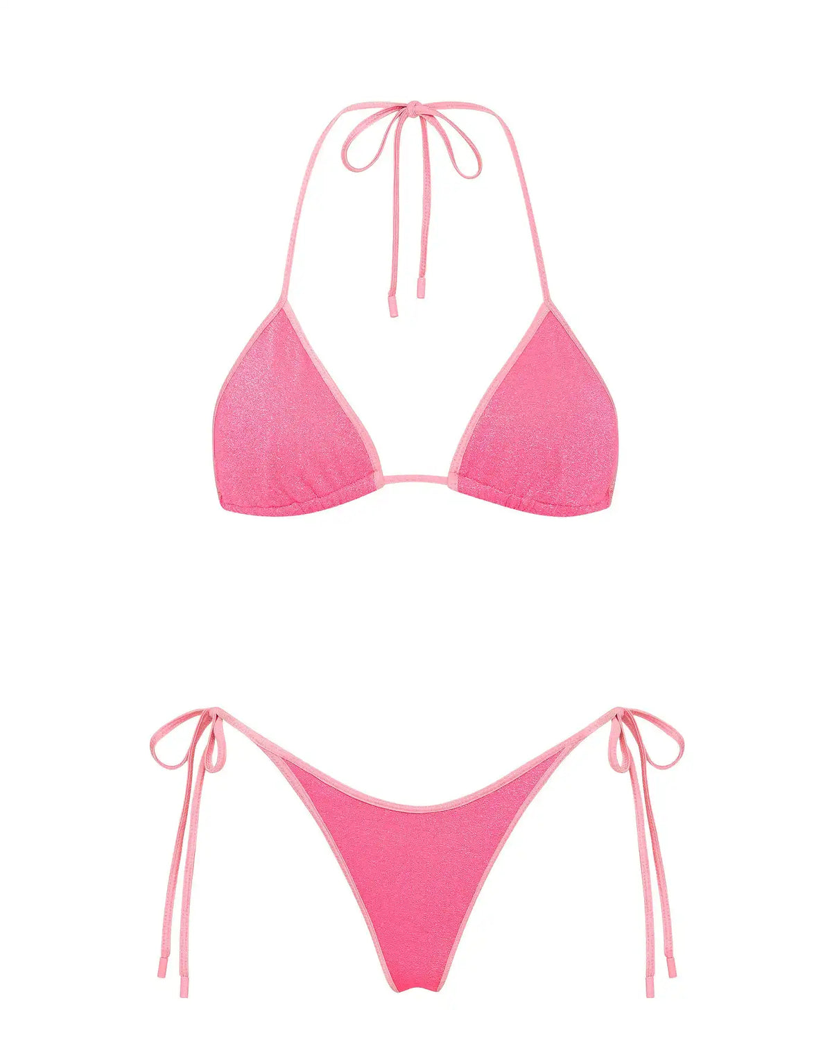 VINCA - PINK PUNCH SPARKLE Triangle Bikini Set