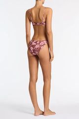 MICA - TIRAMISU Floral Crop Bikini Set